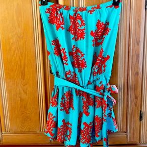 Escapada beach belted romper with pockets Size Medium